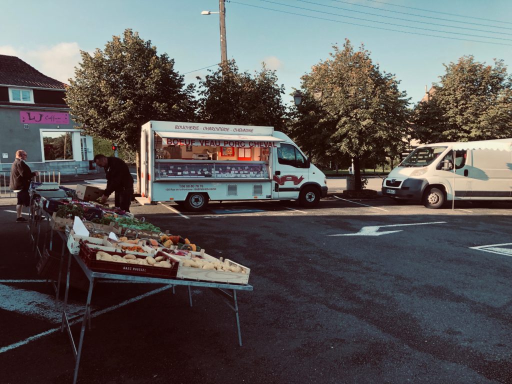 Stands du marché de Rinxent Hydrequent