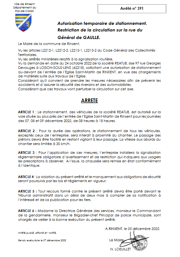 Ar St391 Form.pdf AR-391 – Ville de Rinxent